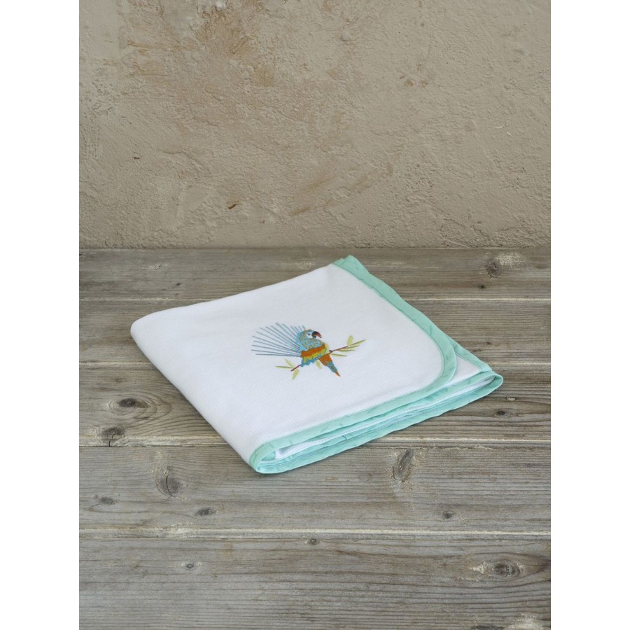 Κουβέρτα Πικέ Κούνιας Macaw 110X140 Nima Home