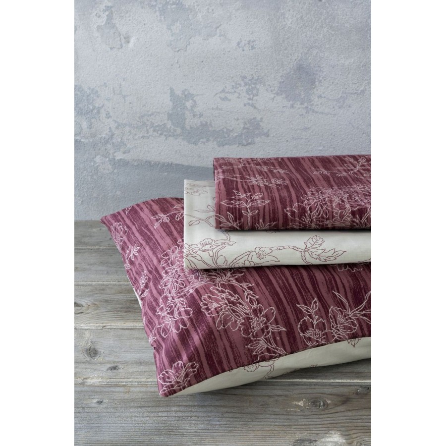 Μαξιλαροθήκες Florence Wine Red Nima Home