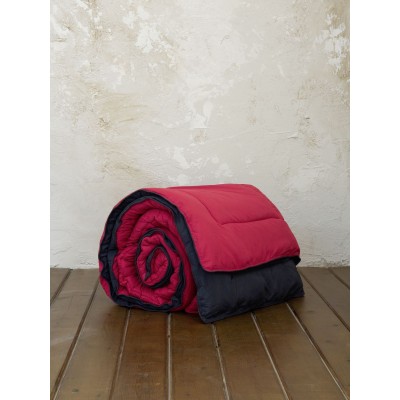 Πάπλωμα Μονό Abalone Ruby Red - Black 160X240 Nima Home