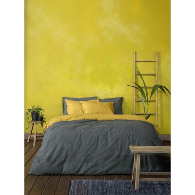 Παπλωματοθήκη Μονή Colors Deep Gray - Gold Harvest 160X240 Nima Home