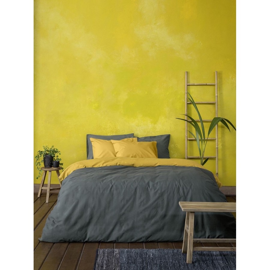 Παπλωματοθήκη Μονή Colors Deep Gray - Gold Harvest 160X240 Nima Home