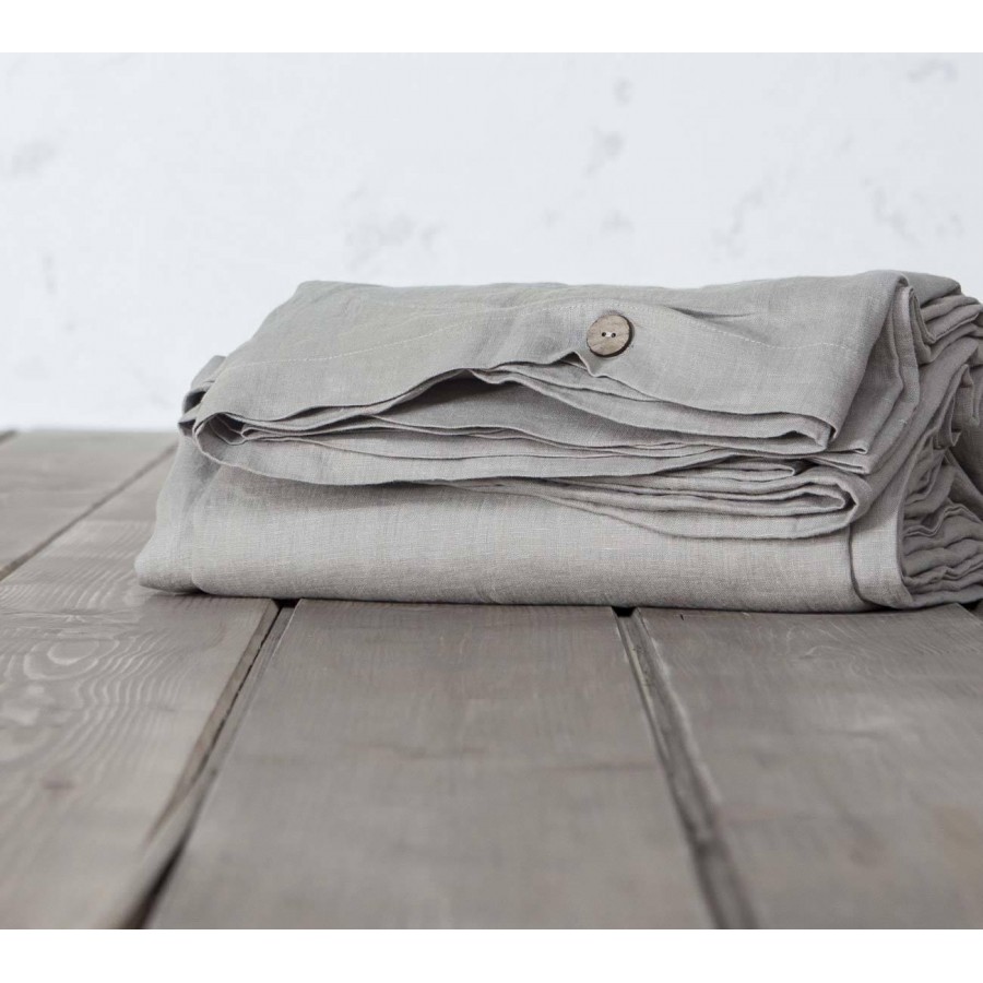 Παπλωματοθήκη Μονή Linen Light Gray 160X240 Nima Home Παπλωματοθήκη Μονή Linen Light Gray 160X240 Nima Home