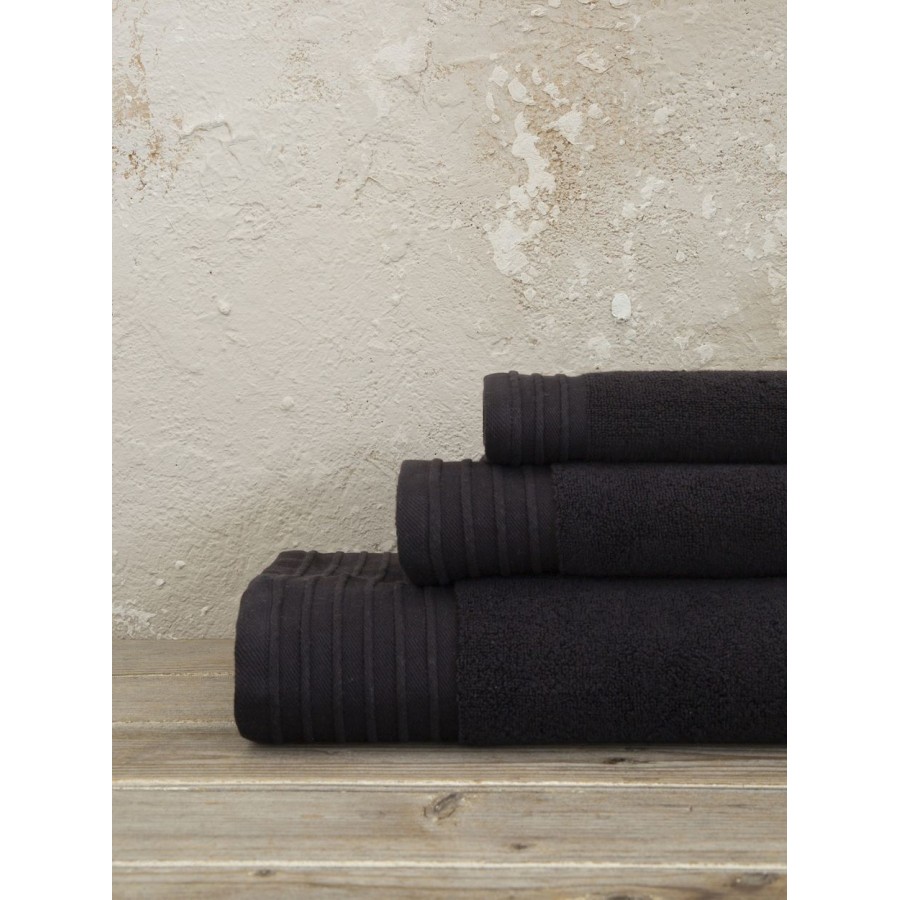 Πετσέτα Προσώπου Feel Fresh Black 50X100 Nima Home