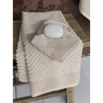 Πετσέτα Προσώπου Trinity Beige 50X90 Nima Home