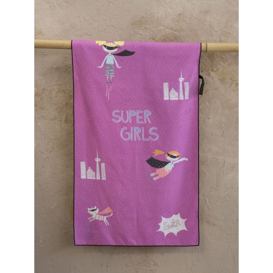 Πετσέτα Θαλάσσης Super Girls 70X140 Nima Home