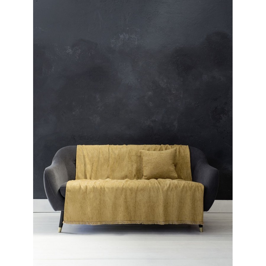 Ριχτάρι Διθέσιου Καναπέ Velvety Gold 180X240 Nima Home