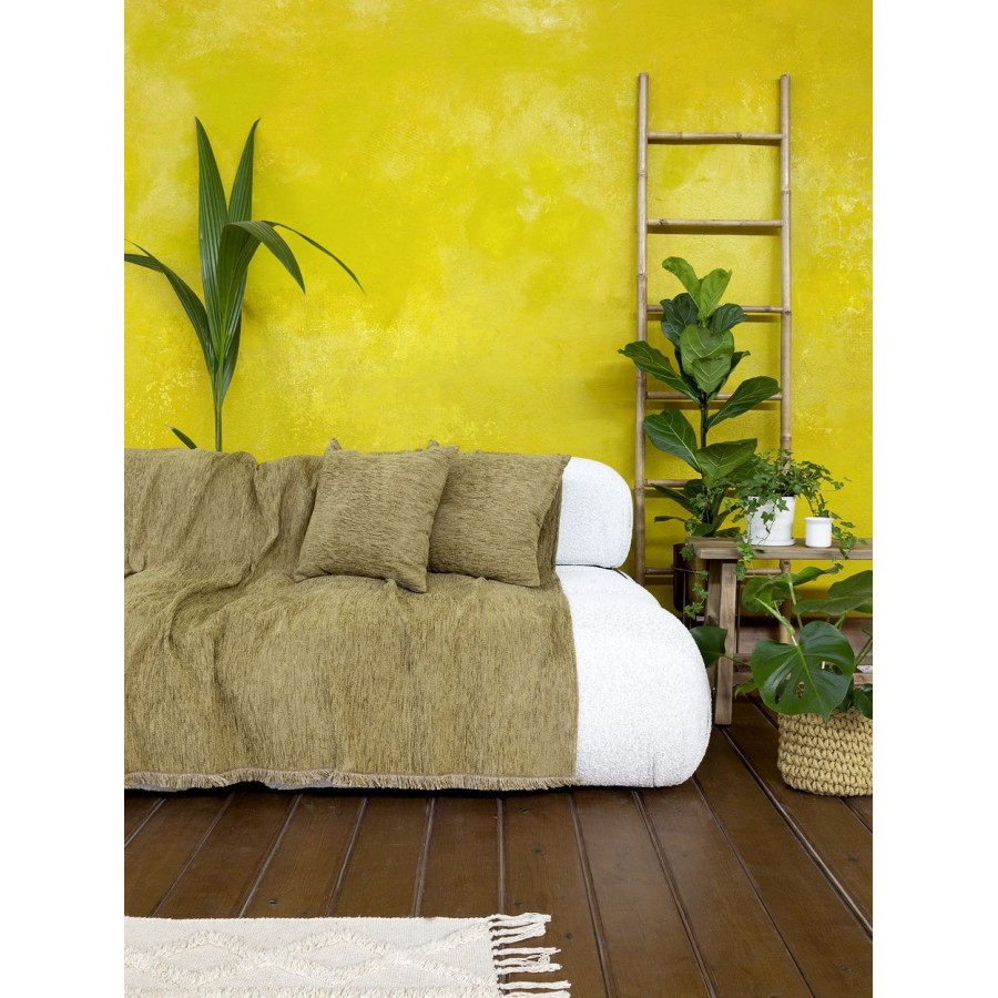 Ριχτάρι Διθέσιου Καναπέ Velvety Greenery 180X240 Nima Home