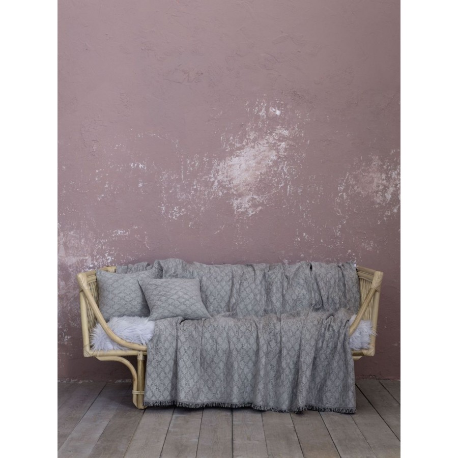 Ριχτάρι Πολυθρόνας 180X180 Moeder Gray Nima Home
