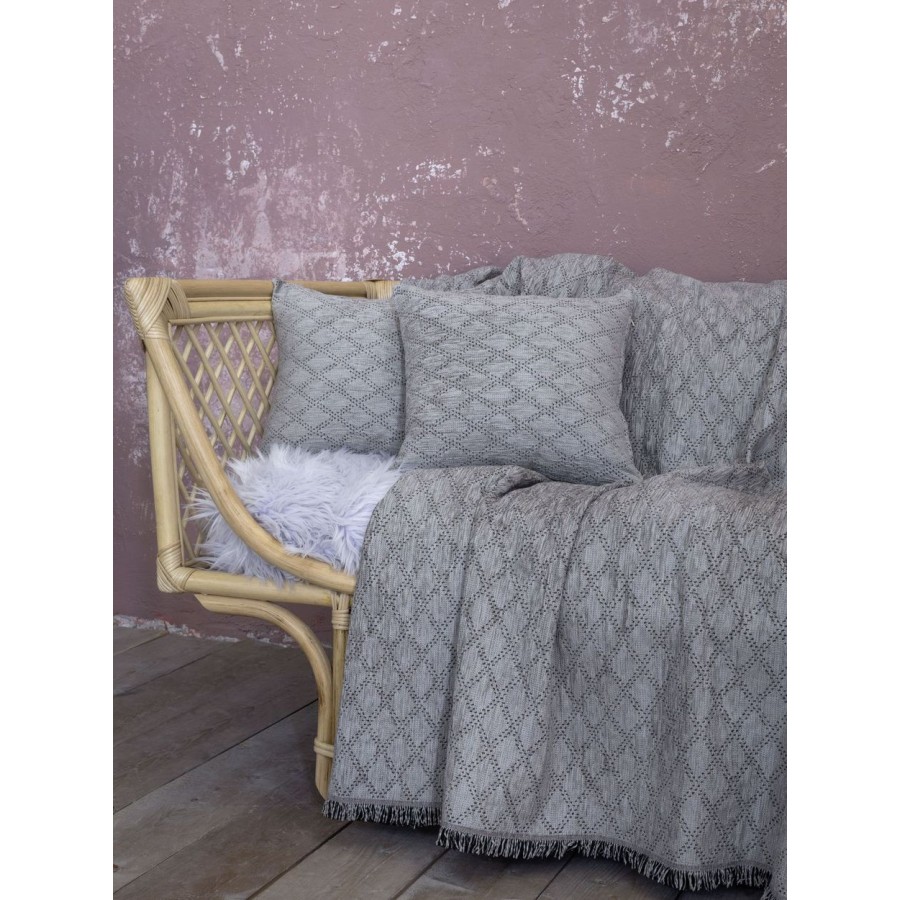 Ριχτάρι Πολυθρόνας 180X180 Moeder Gray Nima Home