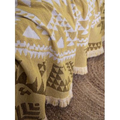 Ριχτάρι Πολυθρόνας Mandala Gold 180X180 Nima Home Ριχτάρι Πολυθρόνας Mandala Gold 180X180 Nima Home