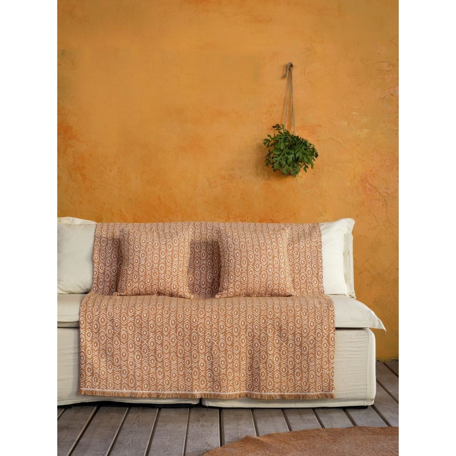 Ριχτάρι Πολυθρόνας Nais Orange 180X180 Nima Home