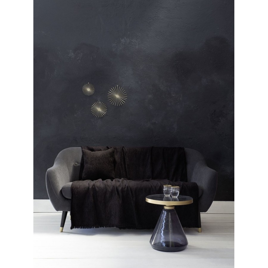 Ριχτάρι Πολυθρόνας Velvety Black 180X180 Nima Home