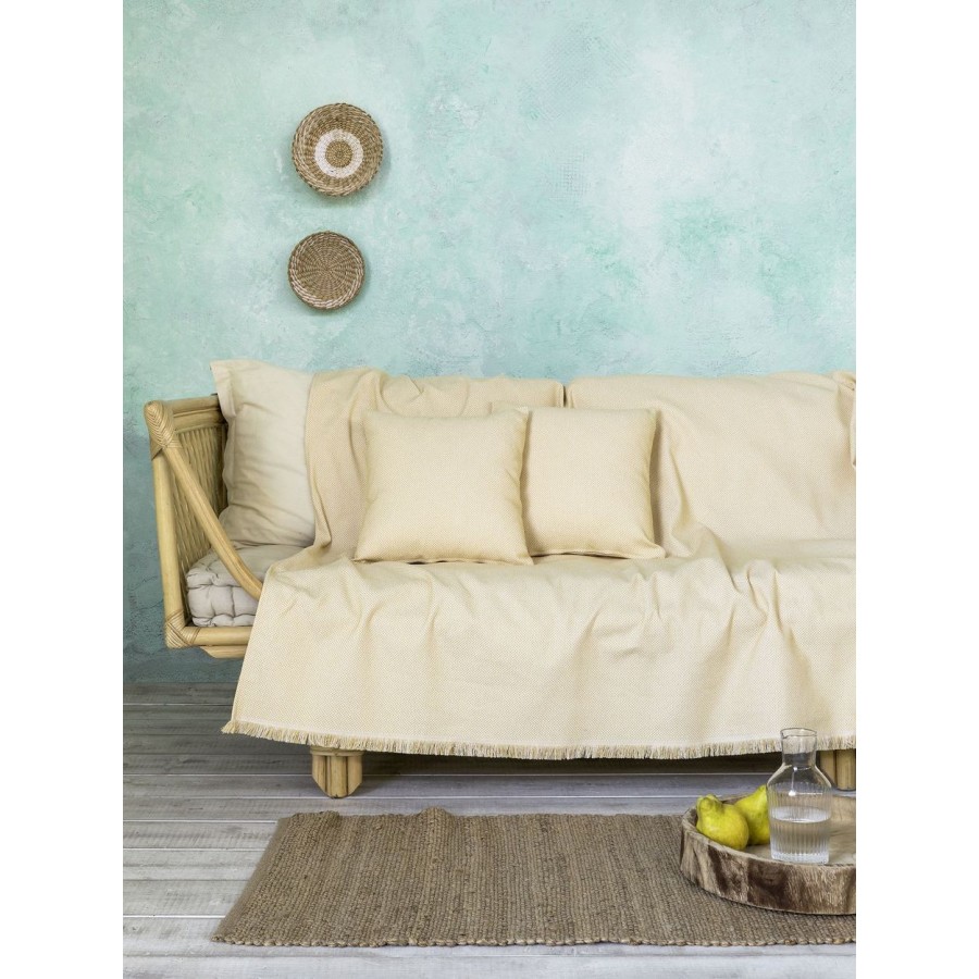 Ριχτάρι Τετραθέσιου Καναπέ Kesia Yellow 180X350 Nima Home Ριχτάρι Τετραθέσιου Καναπέ Kesia Yellow 180X350 Nima Home