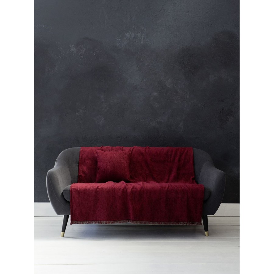 Ριχτάρι Τετραθέσιου Καναπέ Velvety Ruby Red 180X350 Nima Home