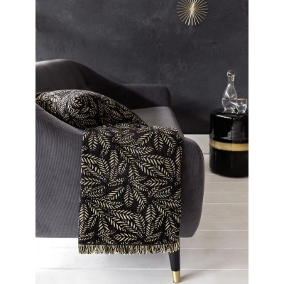 Ριχτάρι Τετραθέσιου Καναπέ Woods Black 180X350 Nima Home Ριχτάρι Τετραθέσιου Καναπέ Woods Black 180X350 Nima Home