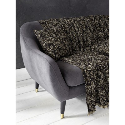 Ριχτάρι Τριθέσιου Καναπέ Woods Black 180X300 Nima Home Ριχτάρι Τριθέσιου Καναπέ Woods Black 180X300 Nima Home