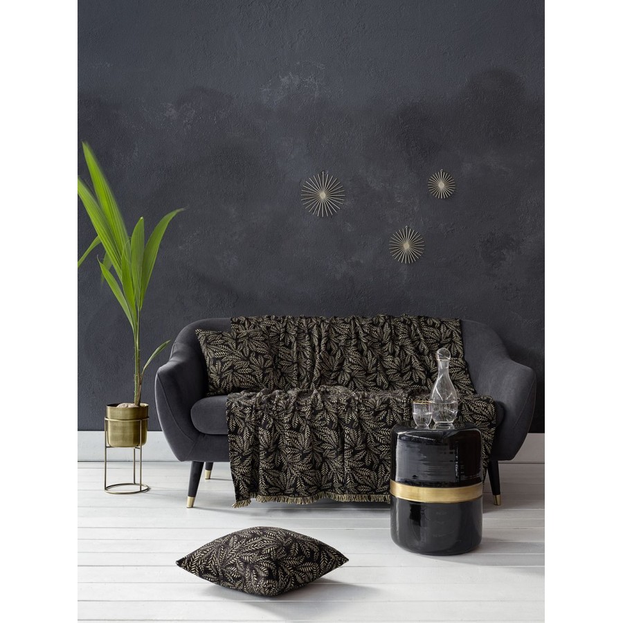 Ριχτάρι Τριθέσιου Καναπέ Woods Black 180X300 Nima Home Ριχτάρι Τριθέσιου Καναπέ Woods Black 180X300 Nima Home