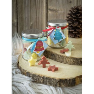 Σαπουνάκια Χειροποίητα Σε Βάζο 90Gr Let It Snow Nima Home