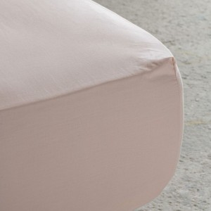 Σεντόνι Μεμονωμένο Υπέρδιπλο με Λάστιχο Unicolors Dusty Pink 160X200+32 Nima Home