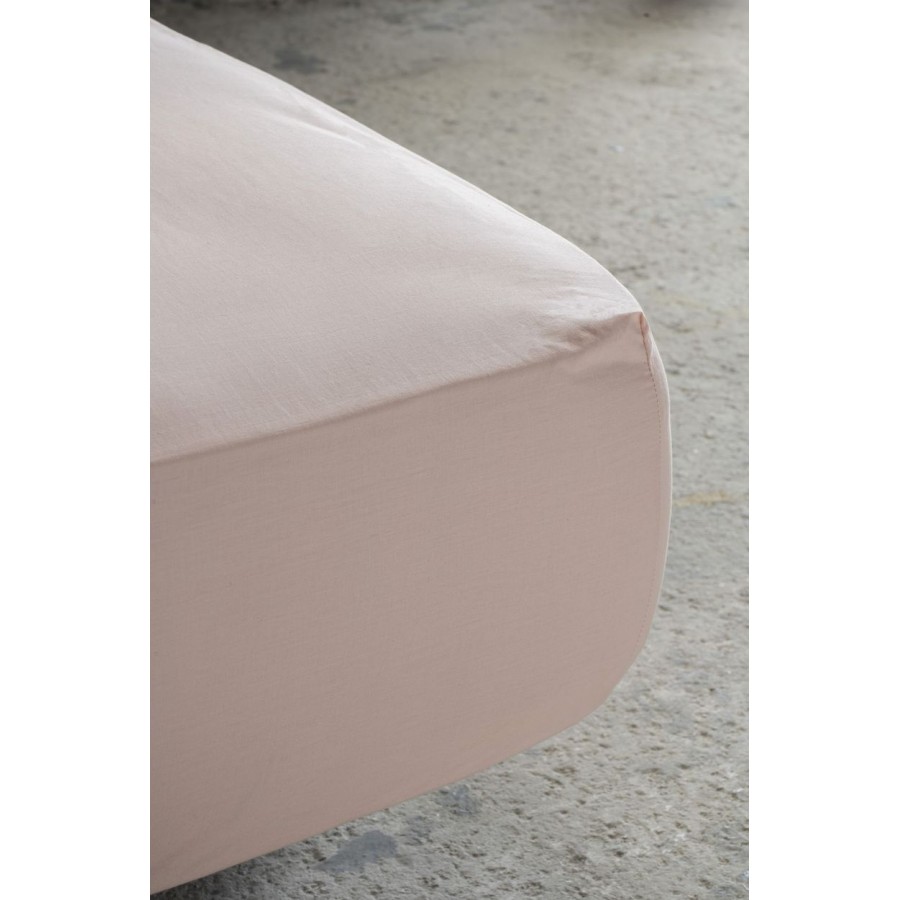 Σεντόνι Μεμονωμένο Υπέρδιπλο με Λάστιχο Unicolors Dusty Pink 160X200+32 Nima Home
