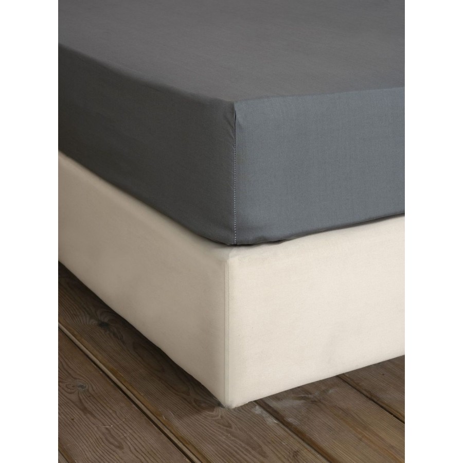 Σεντόνι Υπέρδιπλο Με λάστιχο Primal Dark Gray 160X200+32 Nima Home