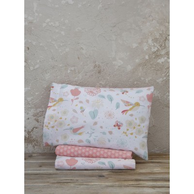 Σετ Κούνιας Σεντόνια - Κουβερλί - Πάντα Chirp Chirp Nima Home