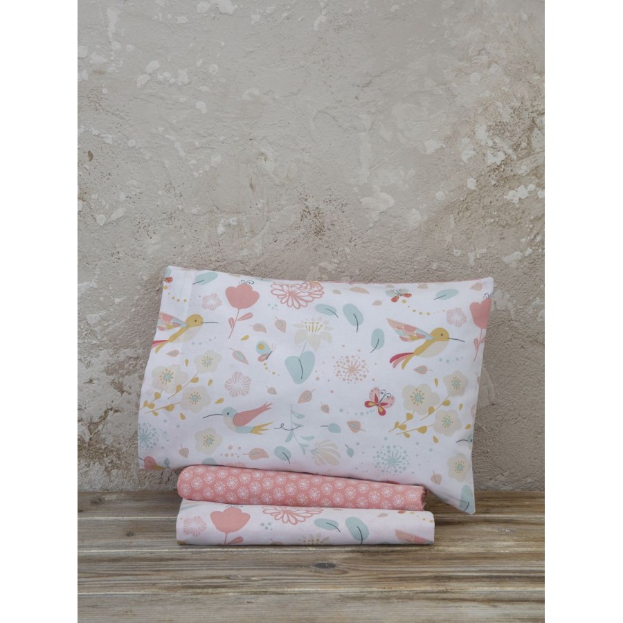 Σετ Κούνιας Σεντόνια - Κουβερλί - Πάντα Chirp Chirp Nima Home