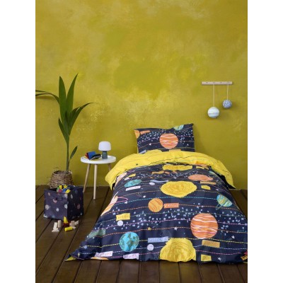 Σετ Παιδική Παπλωματοθήκη Μονή Solar System 160X240 Nima Home Σετ Παιδική Παπλωματοθήκη Μονή Solar System 160X240 Nima Home