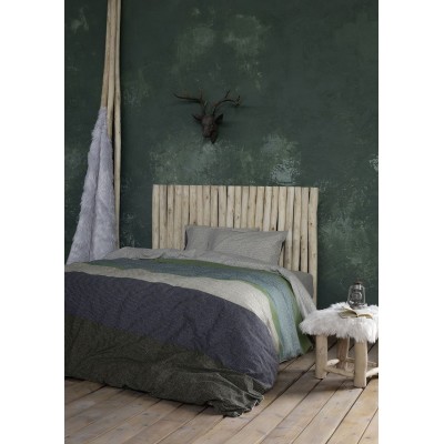 Σετ Παπλωματοθήκη Μονή Frame Natural 160X240 Nima Home