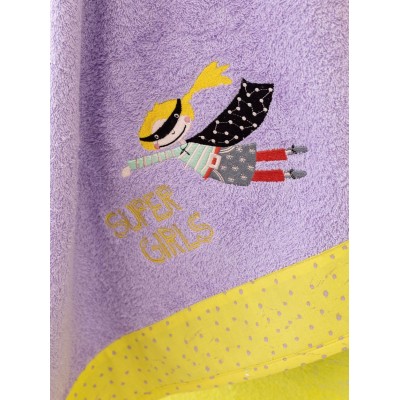 Σετ Πετσέτες Παιδικές 2Τμχ Super Girls Nima Home