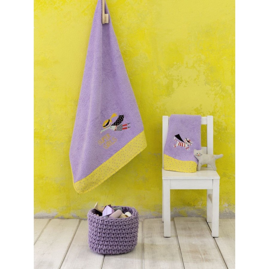 Σετ Πετσέτες Παιδικές 2Τμχ Super Girls Nima Home