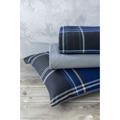 Σετ Σεντόνια Διπλά Duncan Blue Φανελένια 220X260 Nima Home Σετ Σεντόνια Διπλά Duncan Blue Φανελένια 220X260 Nima Home