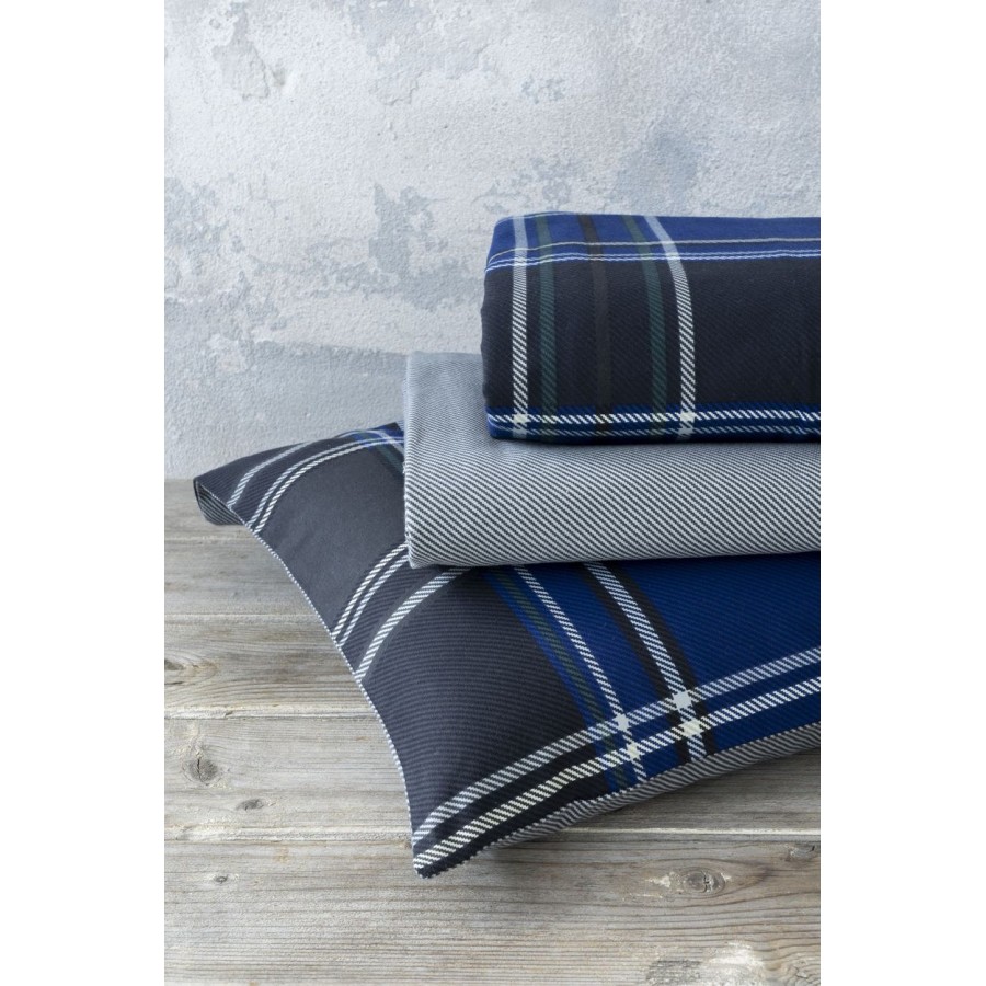 Σετ Σεντόνια Διπλά Duncan Blue Φανελένια 220X260 Nima Home Σετ Σεντόνια Διπλά Duncan Blue Φανελένια 220X260 Nima Home
