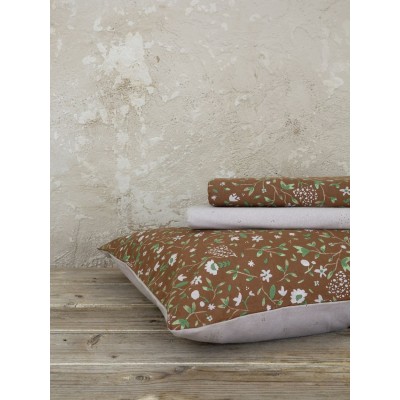 Σετ Σεντόνια Διπλά Φανελένια Wildflower 220X260 Nima Home