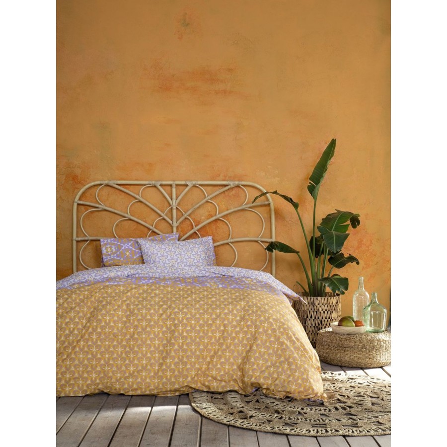 Σετ Σεντόνια Διπλα Imane Deep Orange 220X260 Nima Home