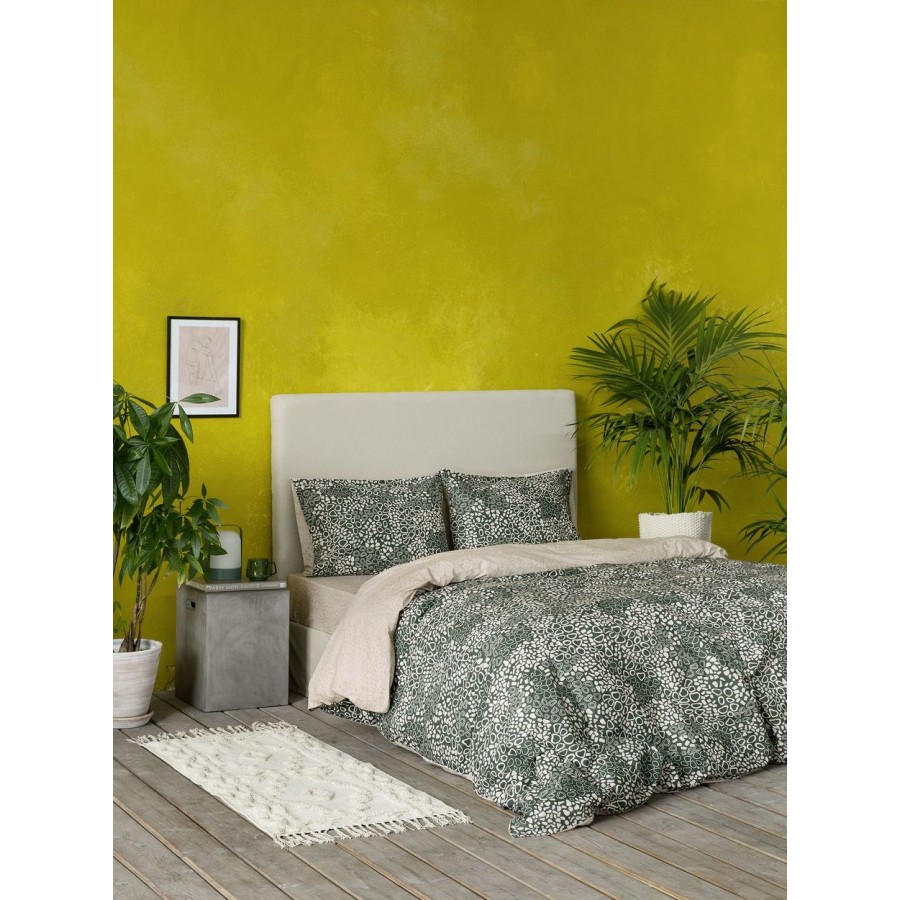 Σετ Σεντόνια Διπλα Mamba Jungle Green 220X260 Nima Home Σετ Σεντόνια Διπλα Mamba Jungle Green 220X260 Nima Home