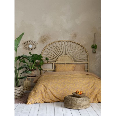 Σετ Σεντόνια Διπλα Salma Deep Orange 220X260 Nima Home