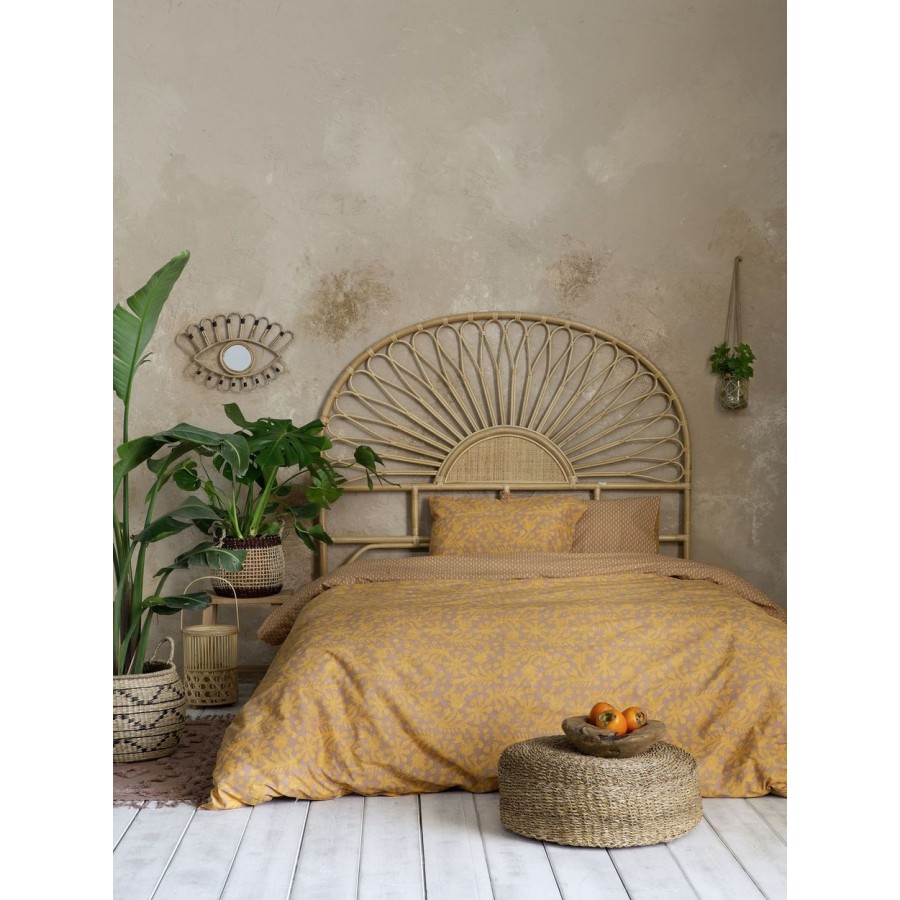 Σετ Σεντόνια Διπλα Salma Deep Orange 220X260 Nima Home