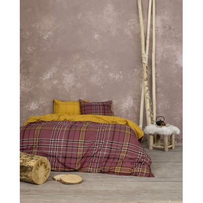 Σετ Σεντόνια King Size Kester Wine Red 270X280 Nima Home Σετ Σεντόνια King Size Kester Wine Red 270X280 Nima Home