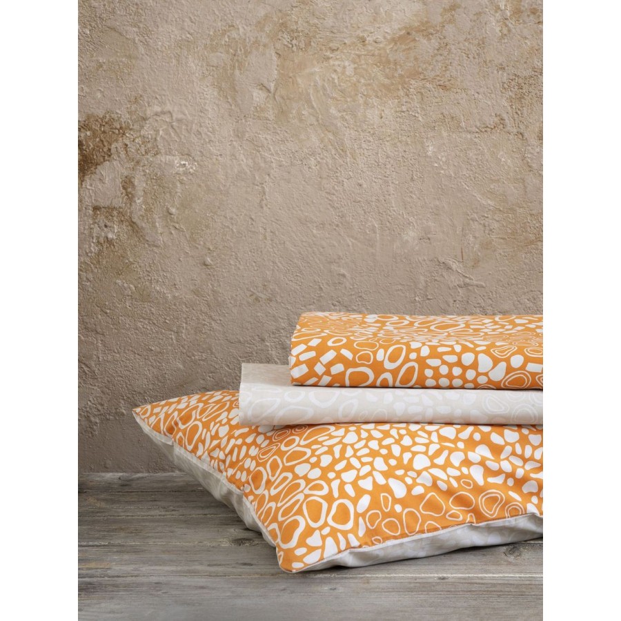 Σετ Σεντόνια King Size Mamba Deep Orange 270X280 Nima Home