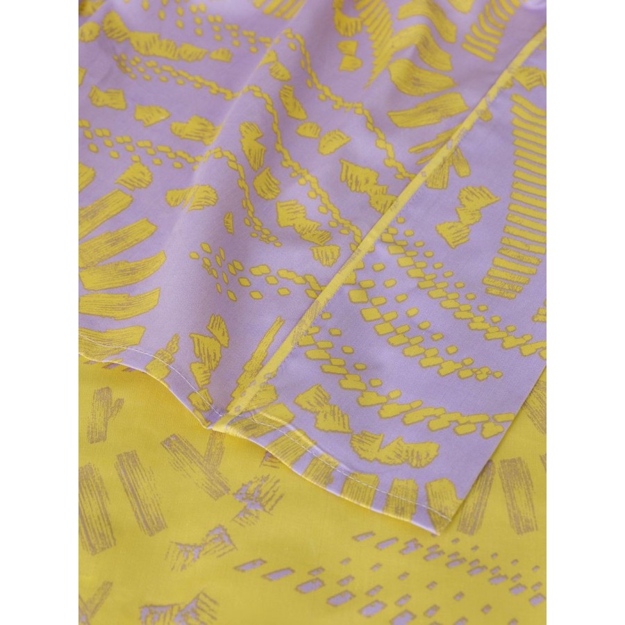 Σετ Σεντόνια King Size Με λάστιχο Maya Lavender 180X200+32 Nima Home