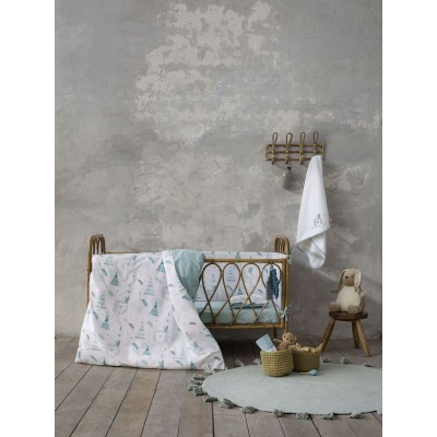 Σετ Σεντόνια Κούνιας με Λάστιχο Little Indian 70X140+15 Nima Home