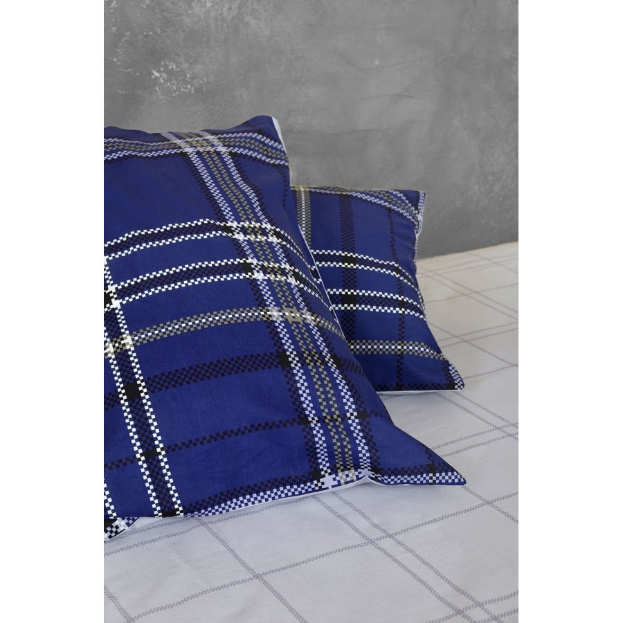 Σετ Σεντόνια Μονά Kester Blue 170X260 Nima Home