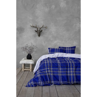 Σετ Σεντόνια Μονά Kester Blue 170X260 Nima Home