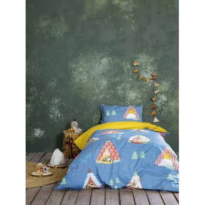 Σετ Σεντόνια Μονά με Λάστιχο Tippietie 100X200+30 Nima Home Σετ Σεντόνια Μονά με Λάστιχο Tippietie 100X200+30 Nima Home