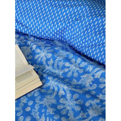 Σετ Σεντόνια Μονά Salma Blue 170X260 Nima Home