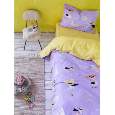Σετ Σεντόνια Μονά Super Girls 170X255 Nima Home