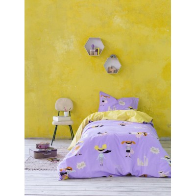 Σετ Σεντόνια Μονά Super Girls 170X255 Nima Home