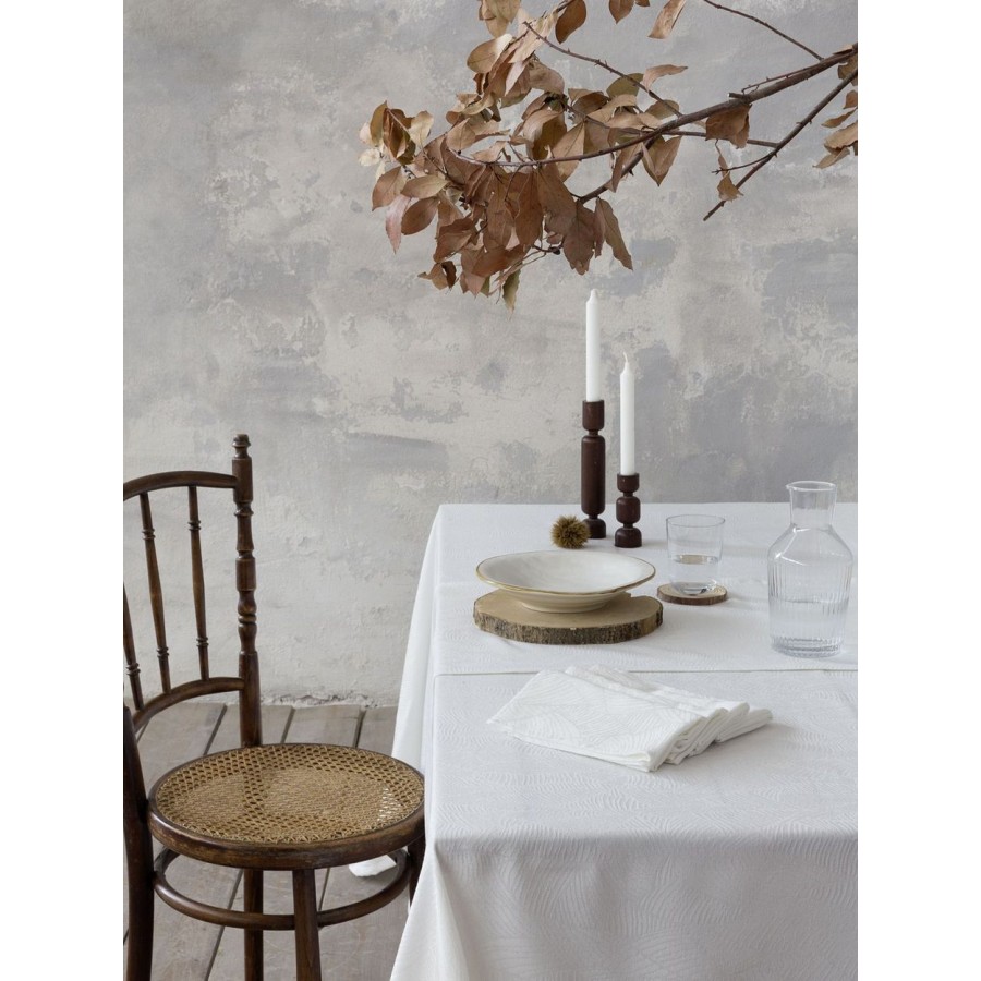 Τραπεζομάντηλο 165X310 Folio Off White Nima Home