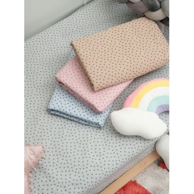 Βρεφικό Σεντόνι Μεμονωμένο Κούνιας Confetti New Ciel 130X170 Palamaiki